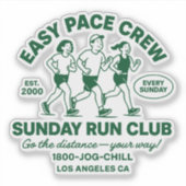 Easy Pace Crew Sticker (Voorkant)
