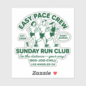 Easy Pace Crew Sticker (Vel)