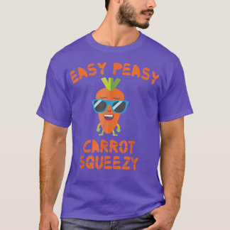 Easy Peasy Carrot Squeezy Drink Carrot Juice Vegan T-shirt
