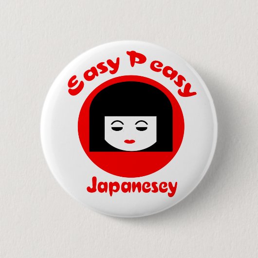 Easy Peasy Japesey Ronde Button 5,7 Cm (Voorkant)