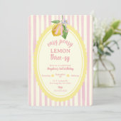 Easy Peasy Lemon Drie-zy 3e Verjaardag Kaart (Staand voorkant)
