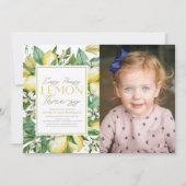 Easy Peasy Lemon Drie-zy Foto 3e verjaardag Kaart (Voorkant)