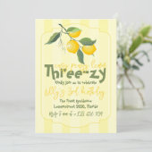 Easy Peasy Lemon Drie-zy Verjaardag Kaart (Staand voorkant)