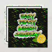 Easy Peasy Lemon Squeezy | Aanmoediging (Voorkant / Achterkant)