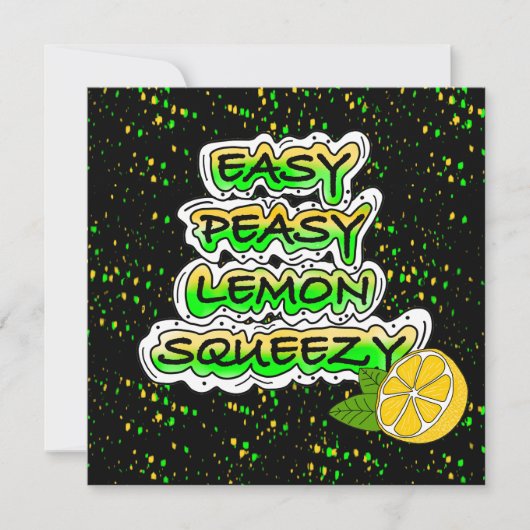 Easy Peasy Lemon Squeezy | Aanmoediging (Voorkant)