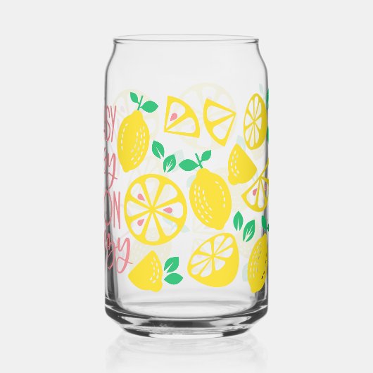 Easy Peasy Lemon Squeezy Blikvorm Glas (Achterkant)