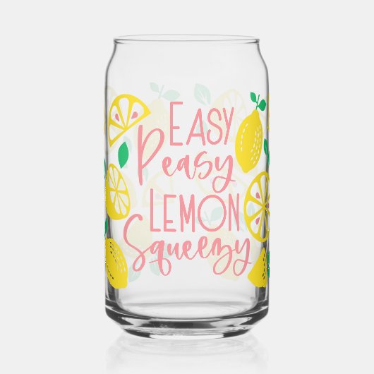 Easy Peasy Lemon Squeezy Blikvorm Glas (Links)