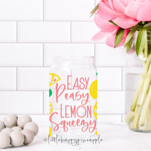 Easy Peasy Lemon Squeezy Blikvorm Glas