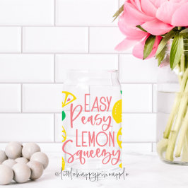 Easy Peasy Lemon Squeezy Blikvorm Glas