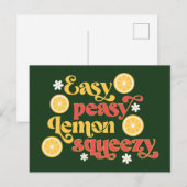 Easy Peasy Lemon Squeezy Briefkaart (Voorkant / Achterkant)