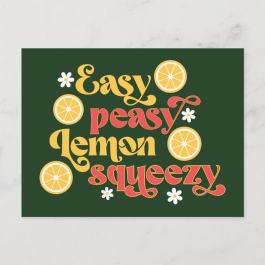 Easy Peasy Lemon Squeezy Briefkaart (Voorkant)