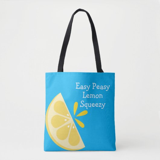 Easy Peasy Lemon Squeezy Canvas tas for Summer (Voorkant)
