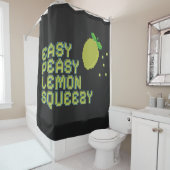 Easy Peasy Lemon Squeezy Douchegordijn - Zwart (In situ)