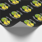 Easy Peasy Lemon Squeezy Funny Fruit Pun Dark BG Cadeaupapier (Hoek)