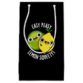Easy Peasy Lemon Squeezy Funny Fruit Pun Dark BG Klein Cadeauzakje (Voorkant)
