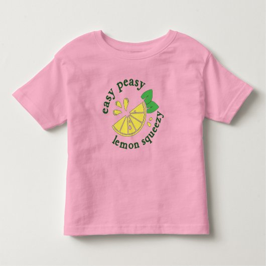 Easy Peasy, Lemon Squeezy Kinder Shirts (Voorkant)