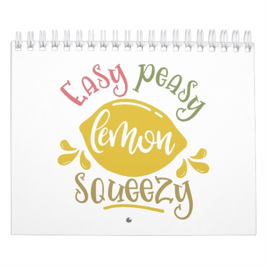 Easy Peasy Lemon Squeezy Lemon Geïnspireerd Kalender (Hoes)