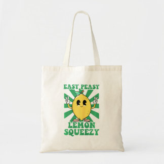 Easy Peasy Lemon Squeezy Lemonade CEO Funny Lemon Tote Bag