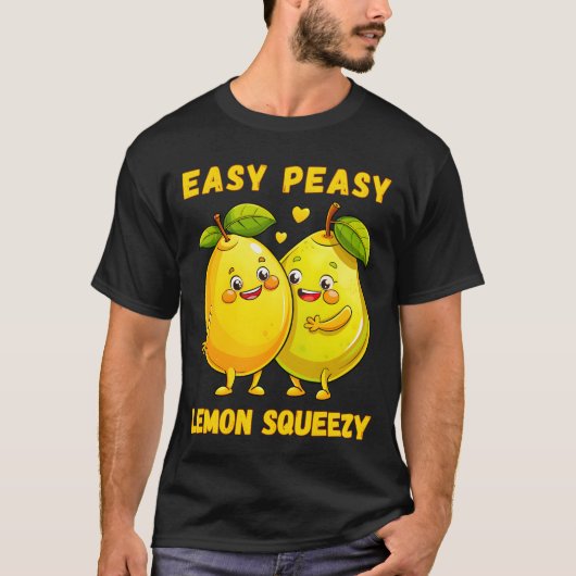 Easy Peasy Lemon Squeezy - Leuk & Levendig T-shirt (Voorkant)