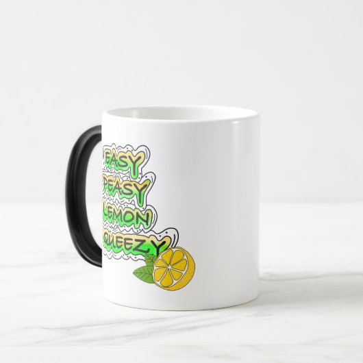 Easy Peasy Lemon Squeezy Magische Mok (Voorkant links)