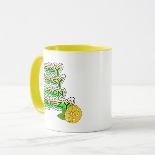 Easy Peasy Lemon Squeezy Mok (Voorkant links)