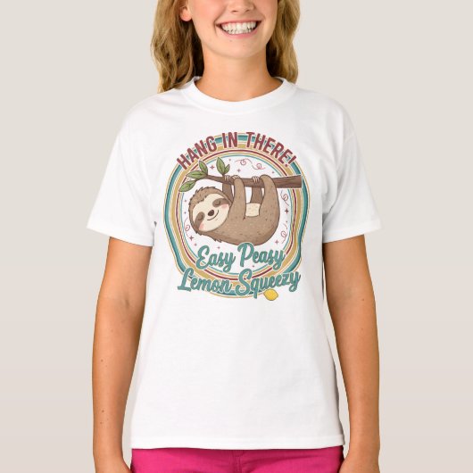 Easy Peasy Lemon Squeezy Motiverende T-shirt (Voorkant)