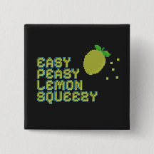 Easy Peasy Lemon Squeezy Speld - Zwarte Neon Pixel