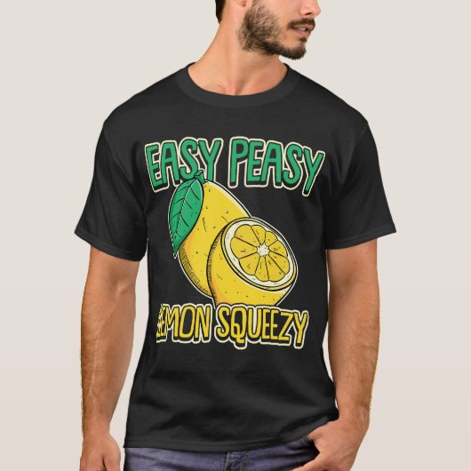 Easy Peasy Lemon Squeezy Summertime Lemon T-shirt (Voorkant)