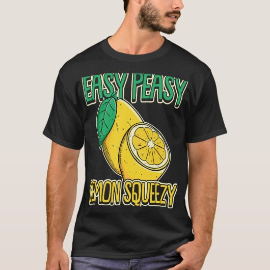 Easy Peasy Lemon Squeezy Summertime Lemon T-shirt (Voorkant)