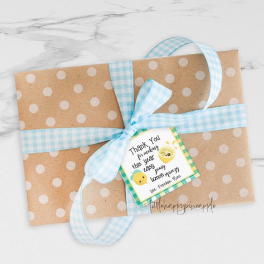 Easy Peasy Lemon Squeezy Teacher Dank u Label