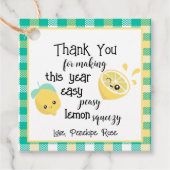 Easy Peasy Lemon Squeezy Teacher Dank u Label (Voorkant)