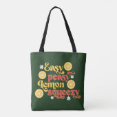Easy Peasy Lemon Squeezy Tote Bag (Achterkant)