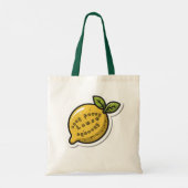 Easy Peasy Lemon Squeezy Tote Bag (Achterkant)
