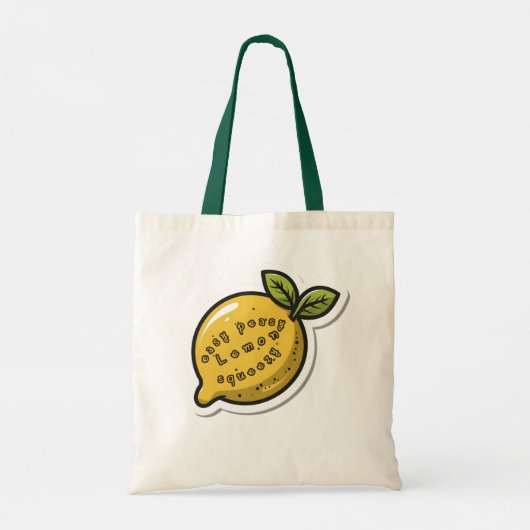 Easy Peasy Lemon Squeezy Tote Bag (Achterkant)