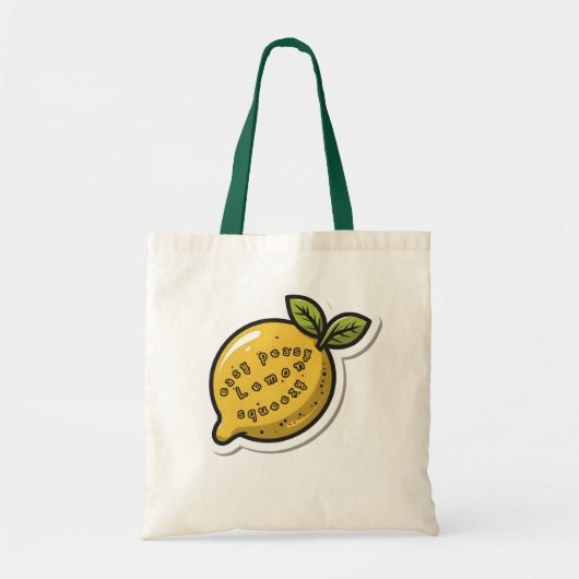 Easy Peasy Lemon Squeezy Tote Bag (Voorkant)