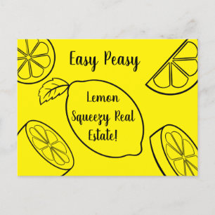 Easy Peasy Lemon Squeezy Vastgoed Briefkaart