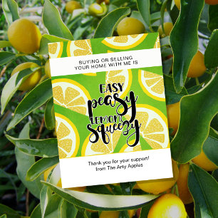 Easy Peasy Lemon Squeezy Vastgoed Marketing Pos Briefkaart
