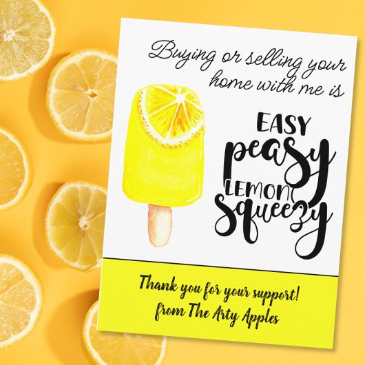 Easy Peasy Lemon Vastgoedmarketing Briefkaart
