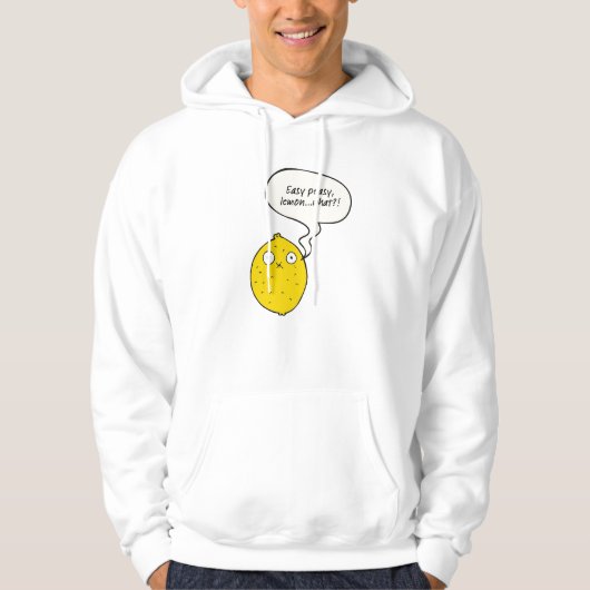 Easy Peasy Lemon Wat?! Trui Hoodie (Voorkant)
