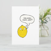 Easy Peasy Lemon What?! Wenskaart Kaart (Staand voorkant)
