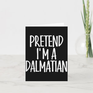 Easy Pretend Dalmatian Kostuum Cadeau Halloween Ho Kaart