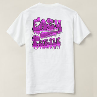 Easy Purple Back Design T T-shirt