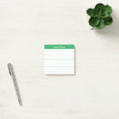 Easy Read Classic Green Lined Personalized Post-it® Notes (Kantoor)