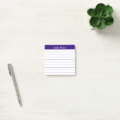 Easy Read Purple Lined Personalized Post-it® Notes (Kantoor)