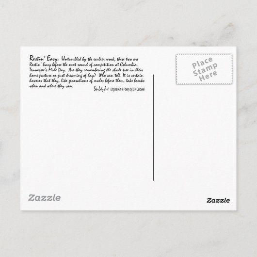 Easy Restin Briefkaart (Achterkant)