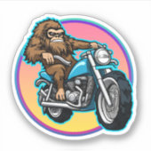 Easy Rider Motorcycle Daddy Sasquatch Sticker (Voorkant)