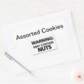 Easy Stick Waarschuwingsborden Cookies kunnen note Rechthoekige Sticker (Envelop)