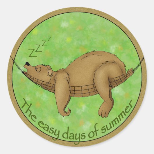 Easy Summer beer Ronde Sticker (Voorkant)