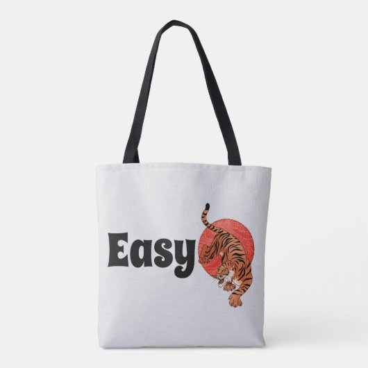 Easy Tiger Canvas tas – Fierce Style (Achterkant)
