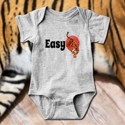"Easy Tiger" Grappige Baby Bodysuit – Vet en speel